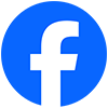 Facebook Logo, links to the Girl with a Hoop Ltd Facebook page.